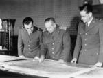 Raffaele de Courten with Italian Navy officers, 1940s