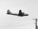 B-29 Superfortress bomber preparing to land, Reading Regional Airport, Pennsylvania, United States, 3 Jun 2018