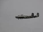 B-25 Mitchell bomber in flight, Reading Regional Airport, Pennsylvania, United States, 3 Jun 2018, photo 2 of 3