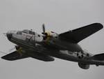 B-25 Mitchell bomber in flight, Reading Regional Airport, Pennsylvania, United States, 3 Jun 2018, photo 1 of 3