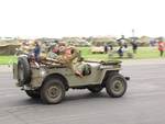 Re-enactors in a Jeep, Reading Regional Airport, Pennsylvania, United States, 3 Jun 2018