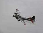 B-17 Flying Fortress bomber in flight, Reading Regional Airport, Pennsylvania, United States, 3 Jun 2018