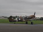 P-40 Kittyhawk fighter at rest, Reading Regional Airport, Pennsylvania, United States, 3 Jun 2018