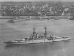 USS New Mexico at a port in California, United States, 1920s