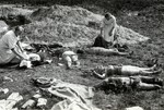 Victims of German aerial attacks, Warsaw, Poland, Sep 1939