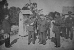 Chiang Kaishek speaking with a civilian at the Xi