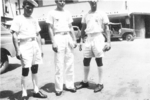 Royal Navy sailors, Calcutta, India, late 1944