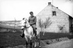 The remarkably cruel SS Hauptsturmführer Amon Göth, Kommandant at the Płaszów labor camp near Kraków, Poland, mid-1944. Płaszów is where Oskar Schindler drew many of his laborers for his enamel works.