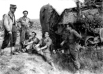 Philippe Leclerc speaking to soldiers, 1944