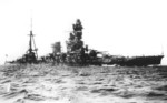 Hyuga underway, 1920s