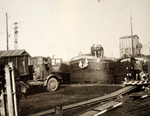 Barges on the Canal du Centre, La Louvière, Belgium, May 1945