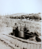 US Army M45 Quadmount anti-aircraft position, Italy, 1945