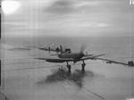 Firebrand IV aircraft aboard HMS Illustrious on the Clyde, Scotland, United Kingdom, 8-9 Feb 1943, photo 7 of 10