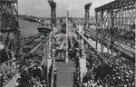 Launching of German cruiser Prinz Eugen, slip VIII of Germaniawerft yard, Kiel, Germany, 22 Aug 1938, photo 3 of 3