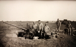 US Army 37mm anti-aircraft gun and crew, Italy, 1945