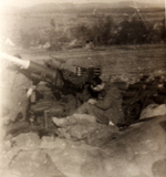 US Army 37mm anti-aircraft gun and crew, Italy, 1945