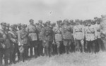 General Józef Zajac overseeing Polish 23rd Upper Silesian Infantry Division exercises, Poland, date unknown, photo 3 of 3