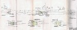 Diagram of torpedo damage to USS New Orleans sustained in the Battle of Tassafaronga that resulted in 150 feet of her bow being blown off.