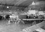 Hangar 3 at Borinquen Field, Puerto Rico with a B-29 Superfortress, a C-47 Skytrain, B-25 Mitchell, and L-4 Grasshopper, 1945.