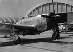 Republic P-47 at Borinquen Field, Puerto Rico as part of Operation White, the transfer of combat aircraft from Europe to the Pacific, 1945.