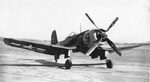 1945 Goodyear prototype F2G low altitude interceptor based on the Vought F4U-1D Corsair fitted with a twice as large four-row R7360 Wasp radial engine. Note the longer cowling and air scoop just behind the cowling.