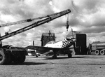 P-51D Mustang in the maintenance area at Poltava Air Base, Ukraine, Apr 1945. This was one of the last stragglers from Operation Frantic that flew its last operational mission seven months earlier.