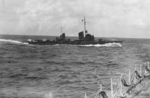 Torpedo boat Jaguar underway, probably in the Baltic Sea, 1934-1935