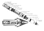 Exploded view of a Mark 53 VT Radio Proximity anti-aircraft fuze.