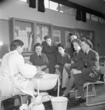 WAAF members who were training to become instructors of the RAF Educational and Vocational Training Scheme visiting a children