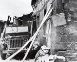 A farmhouse on the main route through Hürtgen, Germany that served as the headquarters for the US 121st Infantry Regiment, 8 Jan 1945. They gave it the name “Hurtgen Hotel.”