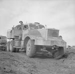 British Army Diamond T tank transporter in Italy, 30 Nov 1943