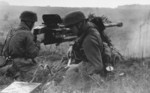 German paratroopers with 2.8 cm schwere Panzerbüchse 41 light anti-tank gun, 1940s