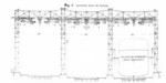 Cross section drawing of the slipways of Vulcan/Howaldtswerke shipyard, Hamburg, Germany, circa 1920s