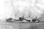 USS Tamalpais on station at Hong Kong as a fresh water tanker ship, Mar 1946.