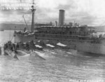 USS Canopus with submarines USS S-36, S-37, S-38, S-39, S-40, and S-41, Apra Harbor, Guam, 29 Oct 1924