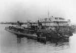 USS S-27, USS S-46, and USS S-29 at the Submarine Base, Groton, Connecticut, United States, 2 Jan 1924