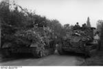 SdKfz 161/3 Möbelwagen self-propelled guns at Arnhem, The Netherlands, Sep 1944