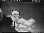 Bre.521 aircraft in flight during a military review, Brest, France, 1936