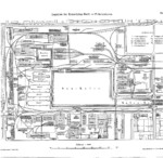 Plan of Kaiserliche Werft Wilhelmshaven, Germany, 1900; note dry docks IV, V, and VI had not been constructed, and slips I and II had not been modified