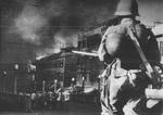 Japanese soldier entering Hankou, Hubei Province, China, 26 Oct 1938