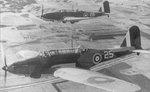 Fairey Battle bombers in flight, circa late 1930s