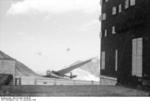 View of Hotel Campo Imperatore and a landed German DFS 230 glider, Gran Sasso, Italy, 12 Sep 1943