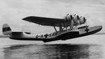 Do 24 float plane taking off, circa 1930s