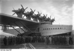 Crew and passengers of Do X aircraft, Thal, Switzerland, 21 Oct 1929, photo 1 of 2