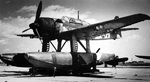 E16A Zuiun seaplane at rest, circa 1940s