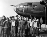 Crew of B-17F Flying Fortress bomber 