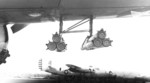 Close-up view of T30 rocket launchers mounted under the wing of an A-20 Havoc aircraft of 90th Attack Squadron, US 3rd Attack Group, Hollandia, New Guinea, mid-1944