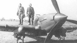 Pilot and gunner of an Il-2 Sturmovik aircraft, circa 1940s