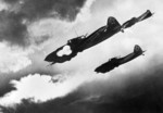 Soviet Il-2 aircraft attacking a German motorized column near Kursk, Russia, Jul 1943