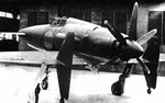 J7W1 Shinden prototype aircraft at rest, Japan, circa Jul 1945, photo 3 of 4